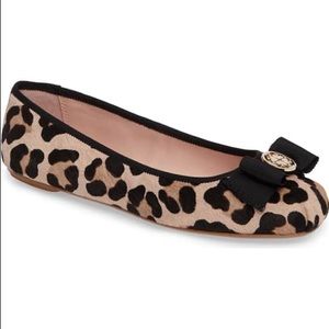 kate spade Fontana Too Leopard Calf Hair Bow - 8.5